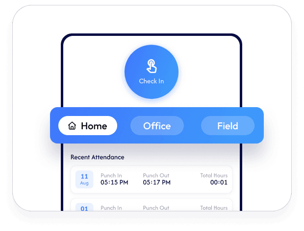 Attendance in SmoothTalk HRMS software
