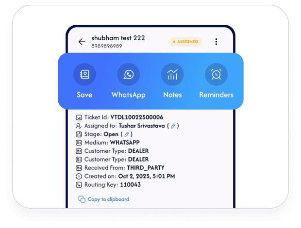 Tickets in SmoothTalk Service CRM software