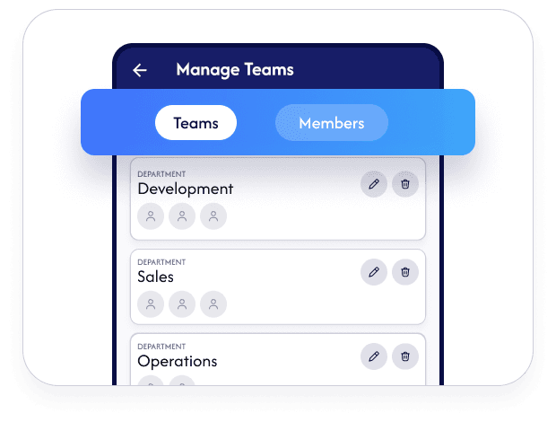 Team Management in SmoothTalk order management software